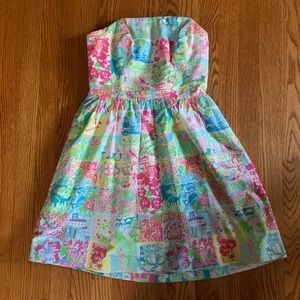 Lilly Pulitzer Strapless State of Mind Dress